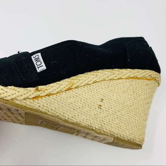Tom's Espadrilles, Black, Size 10 - Picture 6 of 8